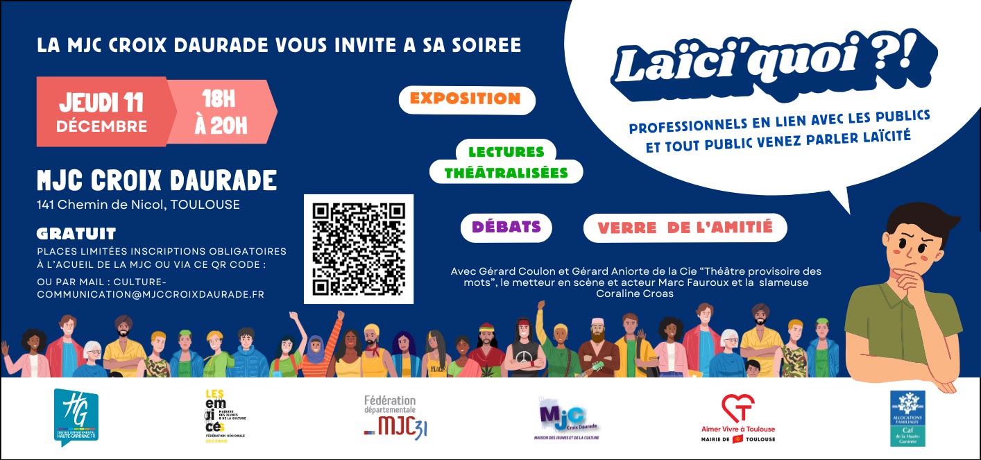 ÉVÉNEMENT à la MJC Croix Daurade - Laïci'quoi?